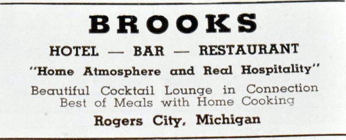 Brooks Hotel - Vintage Ad (newer photo)
